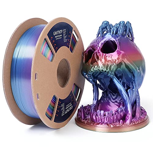 3D Printer Silk Rainbow Multicolor PLA Filament 1.75mm 1KG Multi Color Changing 