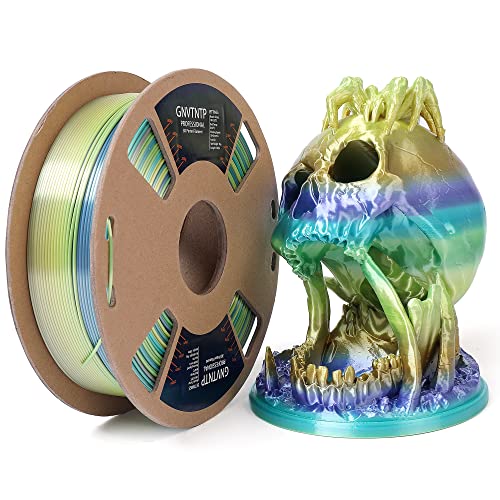 Shiny Silk Multicolor Rainbow PLA 3D Printer Filament, Fast Color Change 3D  Printing Filament 1.75mm, 1kg/Spool, 2.2lbs, PLA Blue-Green Series by  GNVTNTP